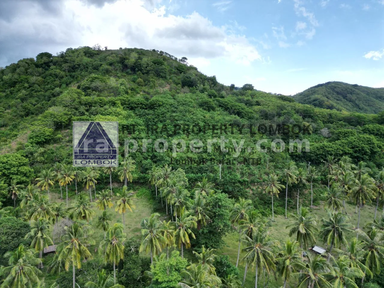 Hilltop Land with Ocean and Lembar Harbor Views in Sekotong