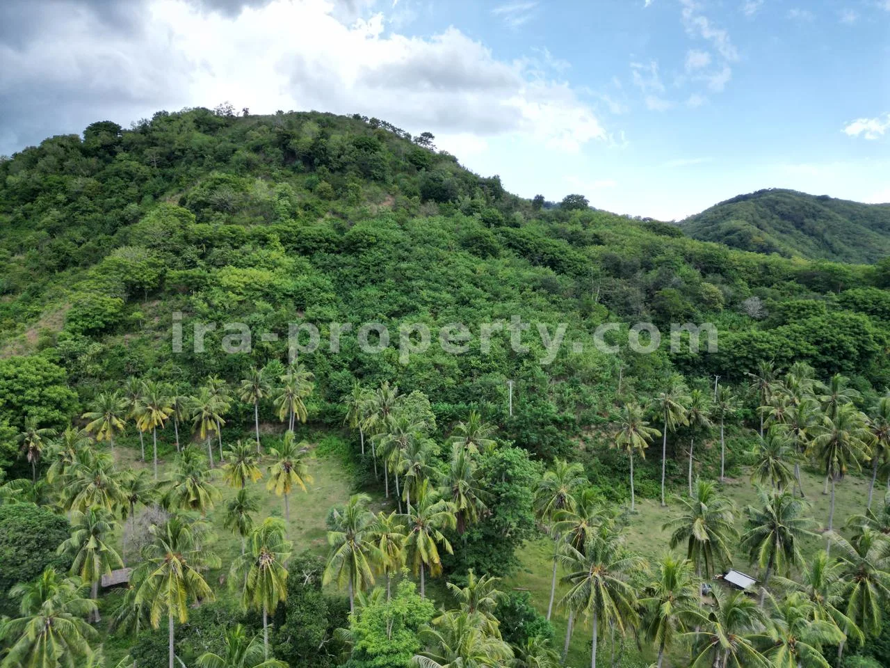 Hilltop Land with Ocean and Lembar Harbor Views in Sekotong