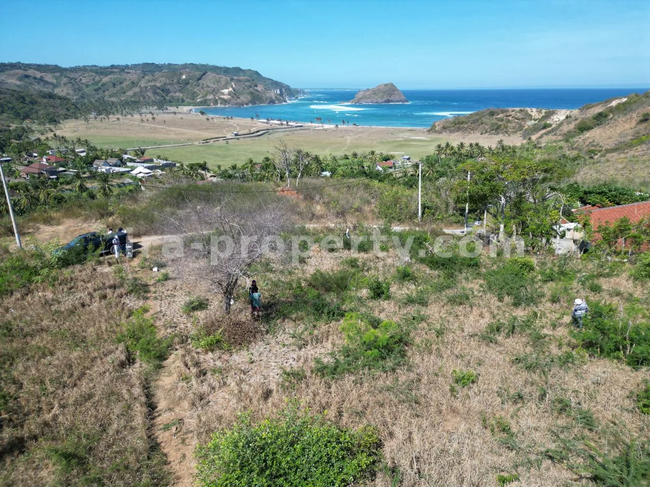 Full Sea View Land in Areguling Near Kuta Mandalika