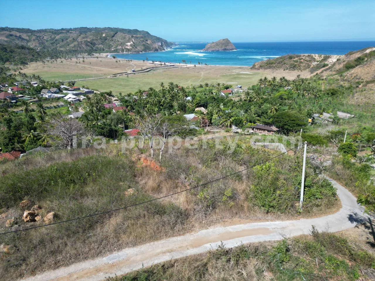 Full Sea View Land in Areguling Near Kuta Mandalika
