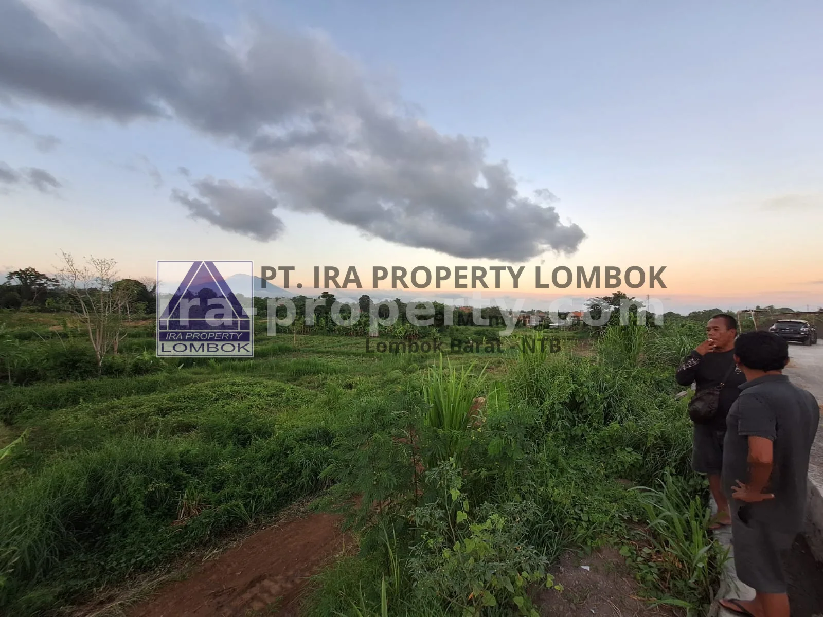 Mountain and Ocean View Land for Sale in Keramas, Bali