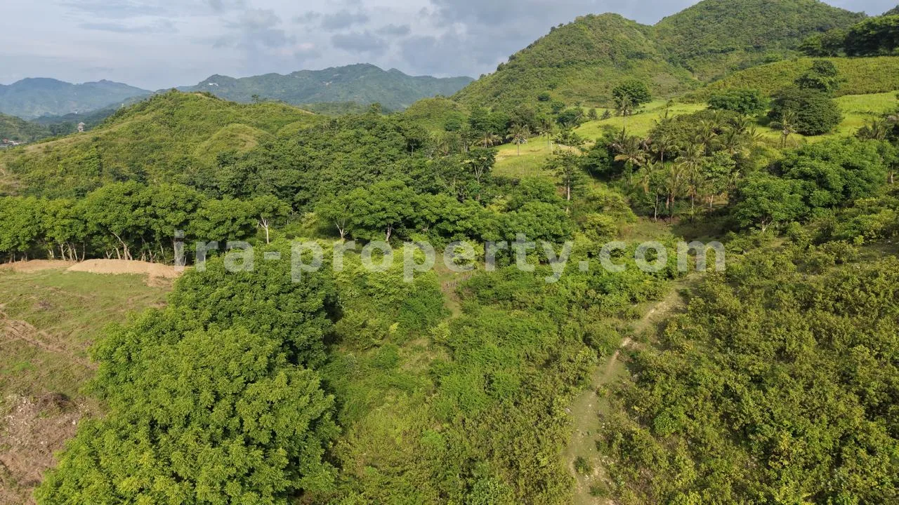 Prime 5-Are Hilltop Plot with Ocean & Ricefield Views – Mawun, Near Kuta Mandalika
