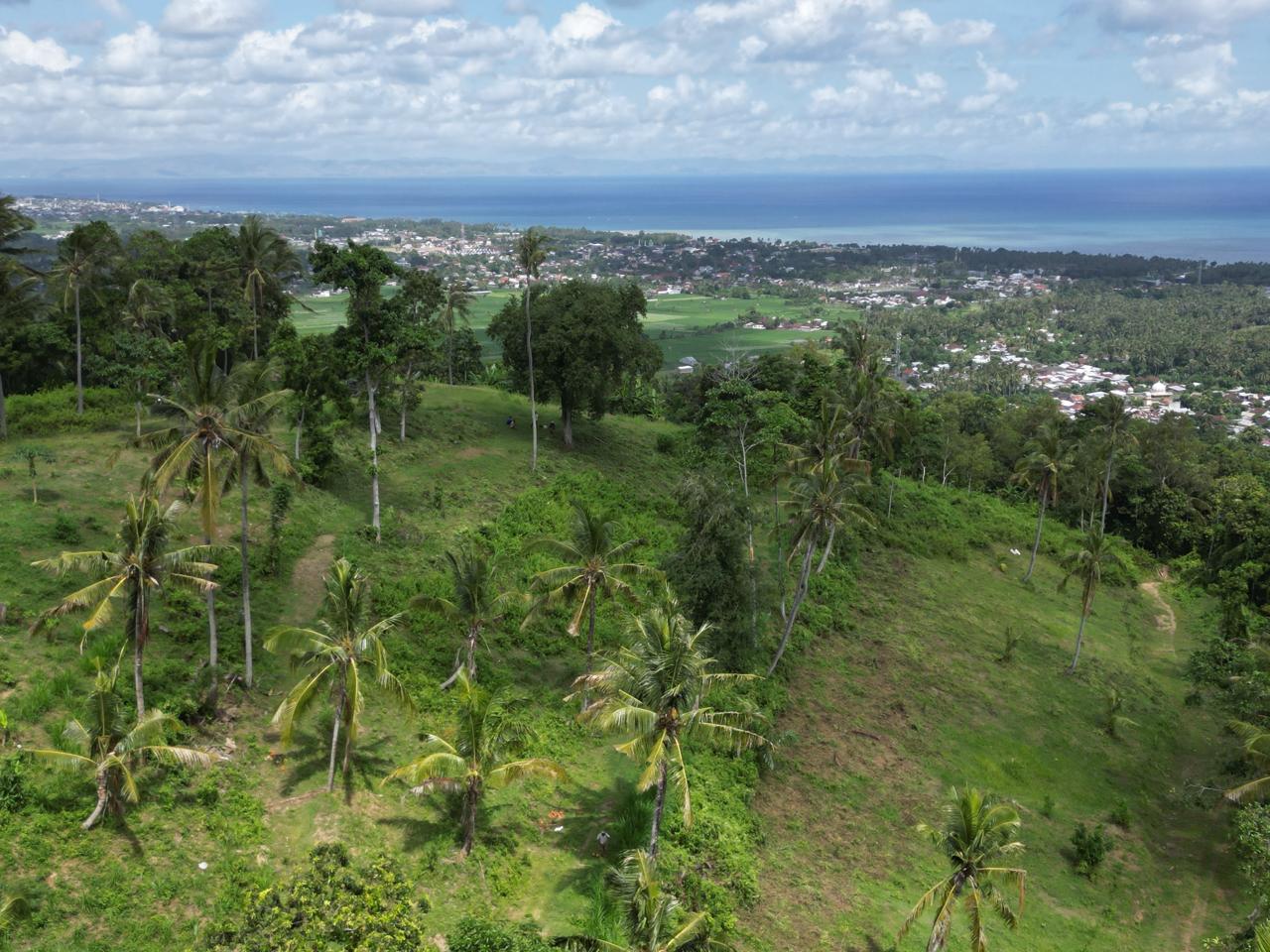 Hilltop Land for Sale at Senteluk Hill, Batu Layar, Lombok – Panoramic Sea & City View