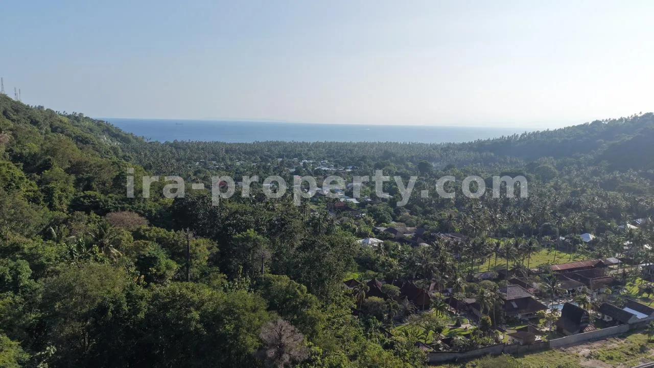 Sea View Land for Sale in Kerandangan, Near Senggigi – Peaceful Hillside Investment Opportunity