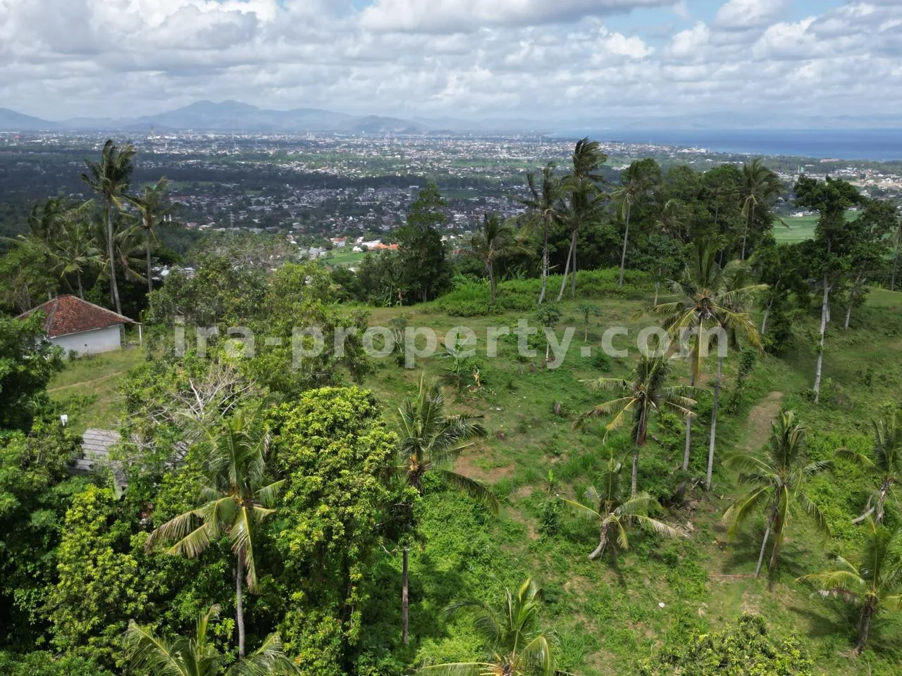 Premium Hilltop Land for Sale at Senteluk Hill, Batu Layar, Lombok – Spectacular Sea & City Views